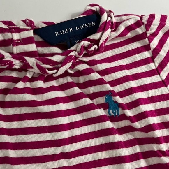 Ralph Lauren • Pink Striped Kids Shirt - Picture 3 of 4
